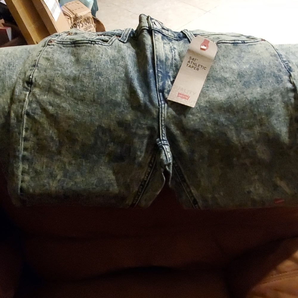 Levi 541 Athletic Taper Acid Wash Jeans